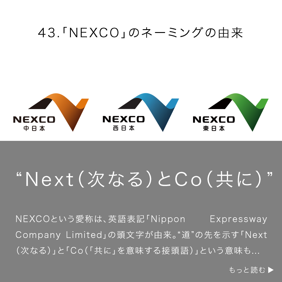 「NEXCO」のネーミングの由来